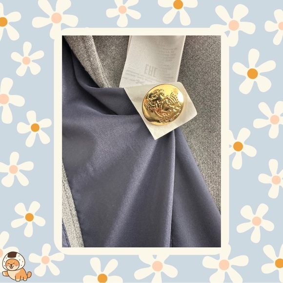 Banana Republic Grey Equestrian Blazer Jacket, Sz 4 - Picture 11 of 13